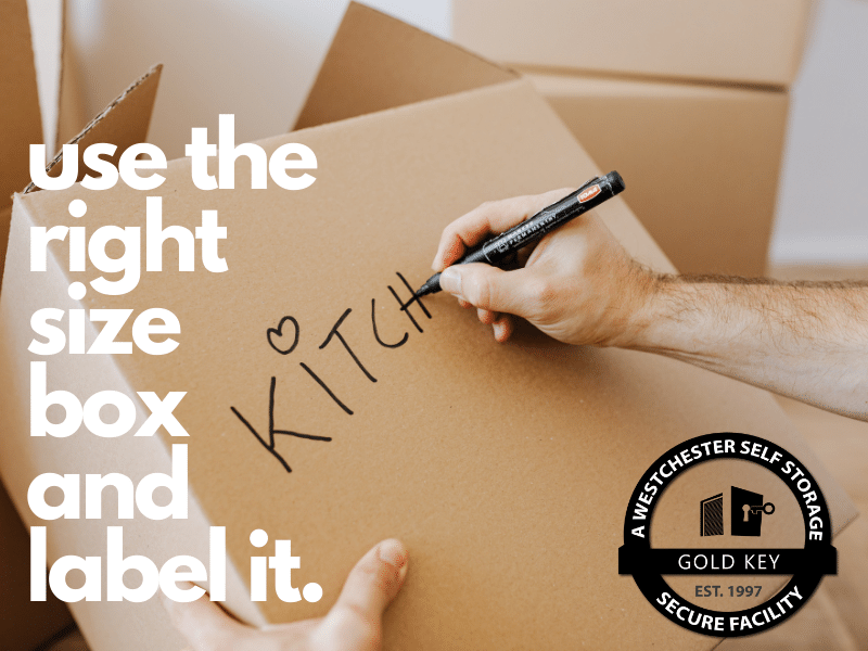 Storage Tips Ossining Use The Right Sized Box
